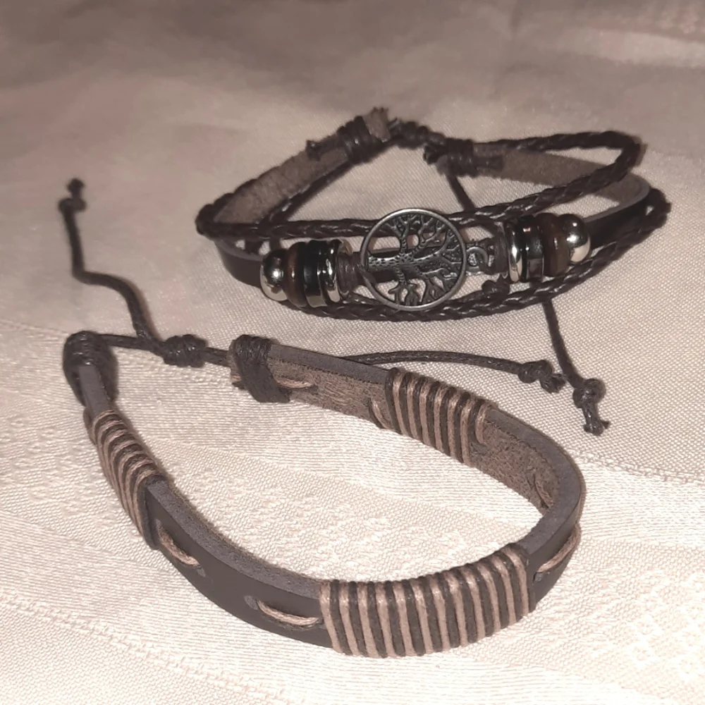 2 Brown Bracelets